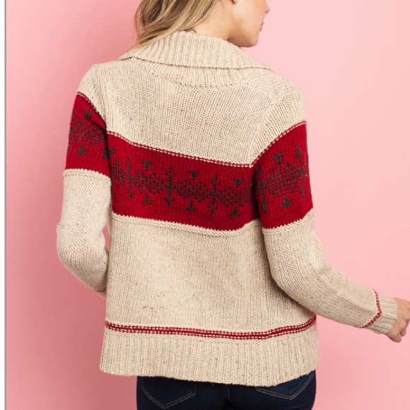 ❤️1 HOUR SALE❤️ HOLIDAY COLOR BLOCK SWEATER - Picture 4 of 6